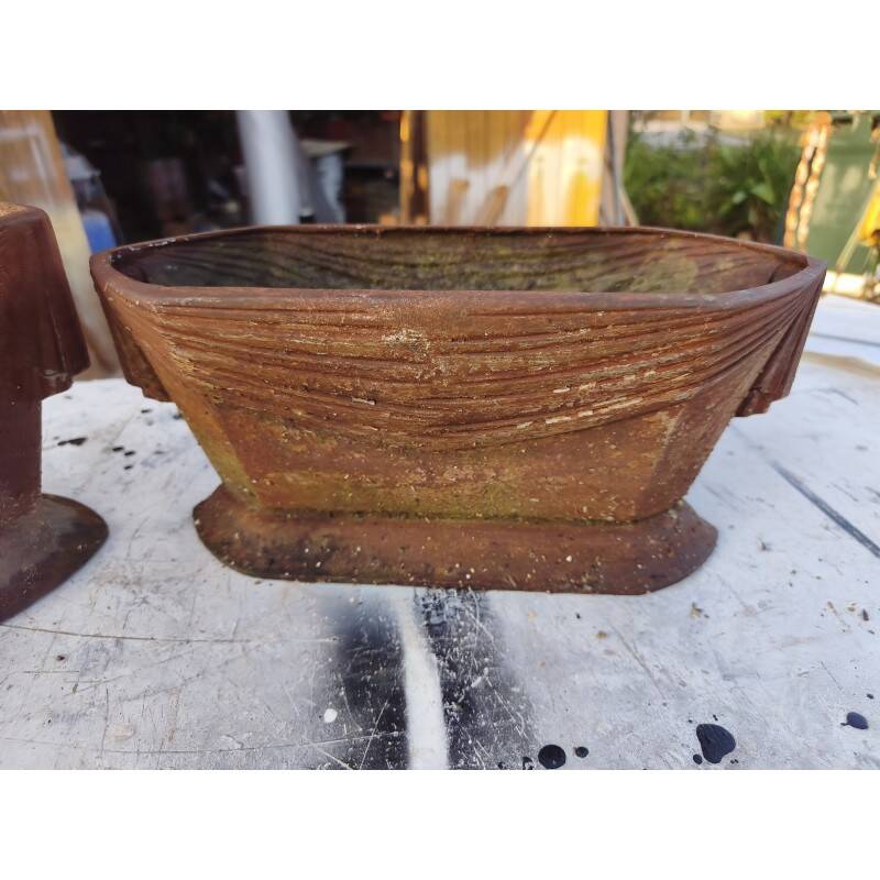 Pair of cast iron planters from 1900 in Charleville - Mézières