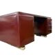 Bureau vintage en métal bordeaux Ahrend / Bureau Oda Prominent