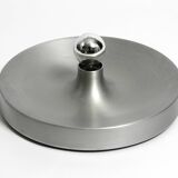 1960s round large Space Age Pop Art aluminum ceiling or wall lamp
