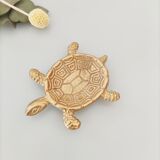 Turtle brass ashtray