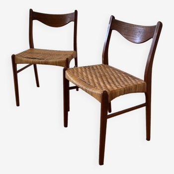 Pair of vintage Danish GS60 chairs by Arne Wahl Iversen