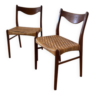 Pair of vintage Danish GS60 chairs by Arne Wahl Iversen