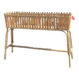 Large vintage bamboo planter