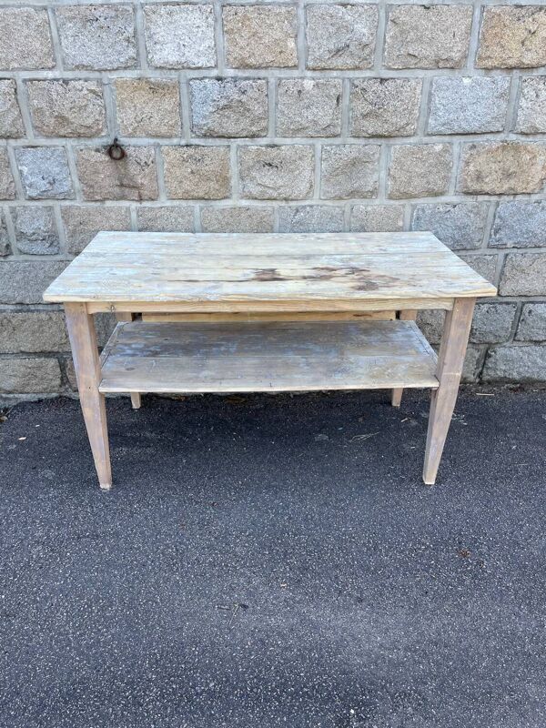 Large French Industrial Table de drapier