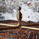 Brass coffee table and green marble