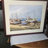 Tableau bateaux à marrée basse