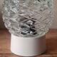 1970s chiseled glass wall light