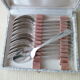 Box of 12 teaspoons in silver metal 18 G