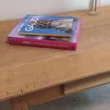 Coffee table in wooden bohemian spirit
