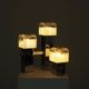 Table lamp with Murano glass shades by Gaetano Sciolari