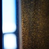 Blue Coloured and Mirrored Glass Wall Mirror, Italy, 1960s