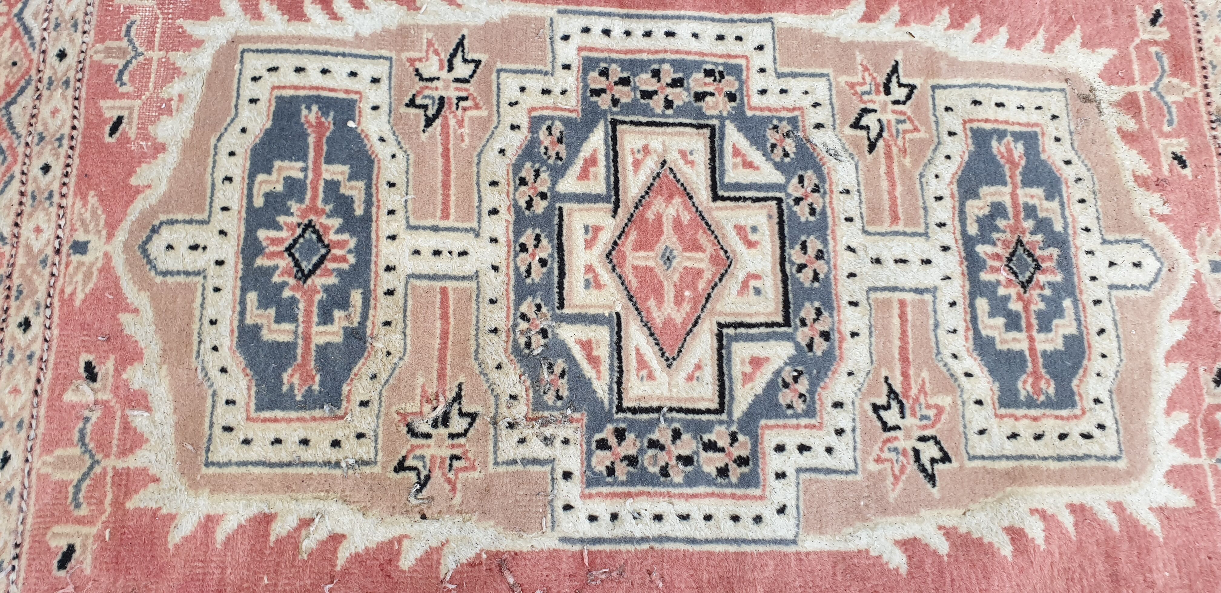 Oriental carpet wool