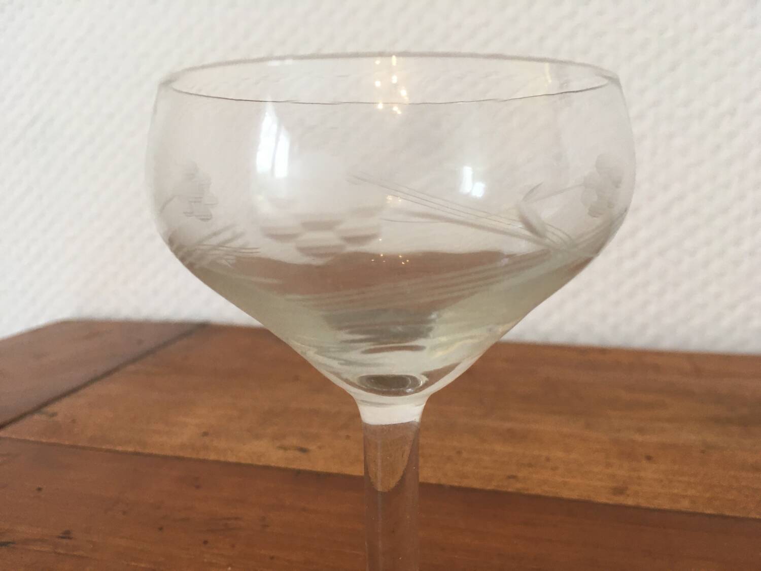 Antique glass service.