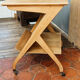 Ancienne desserte scandinave en bois blond