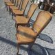 6 caned beech chairs