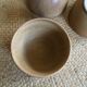 Series of 3 sandstone bowls