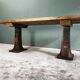 Industrial dining table