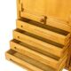 Guillerme and Chambron. Oak wardrobe with integrated secretary. 1970-80.