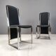 Vintage brass and chrome dining chairs set of 8 - 1970s