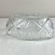 Oval glass bowl, empty pockets