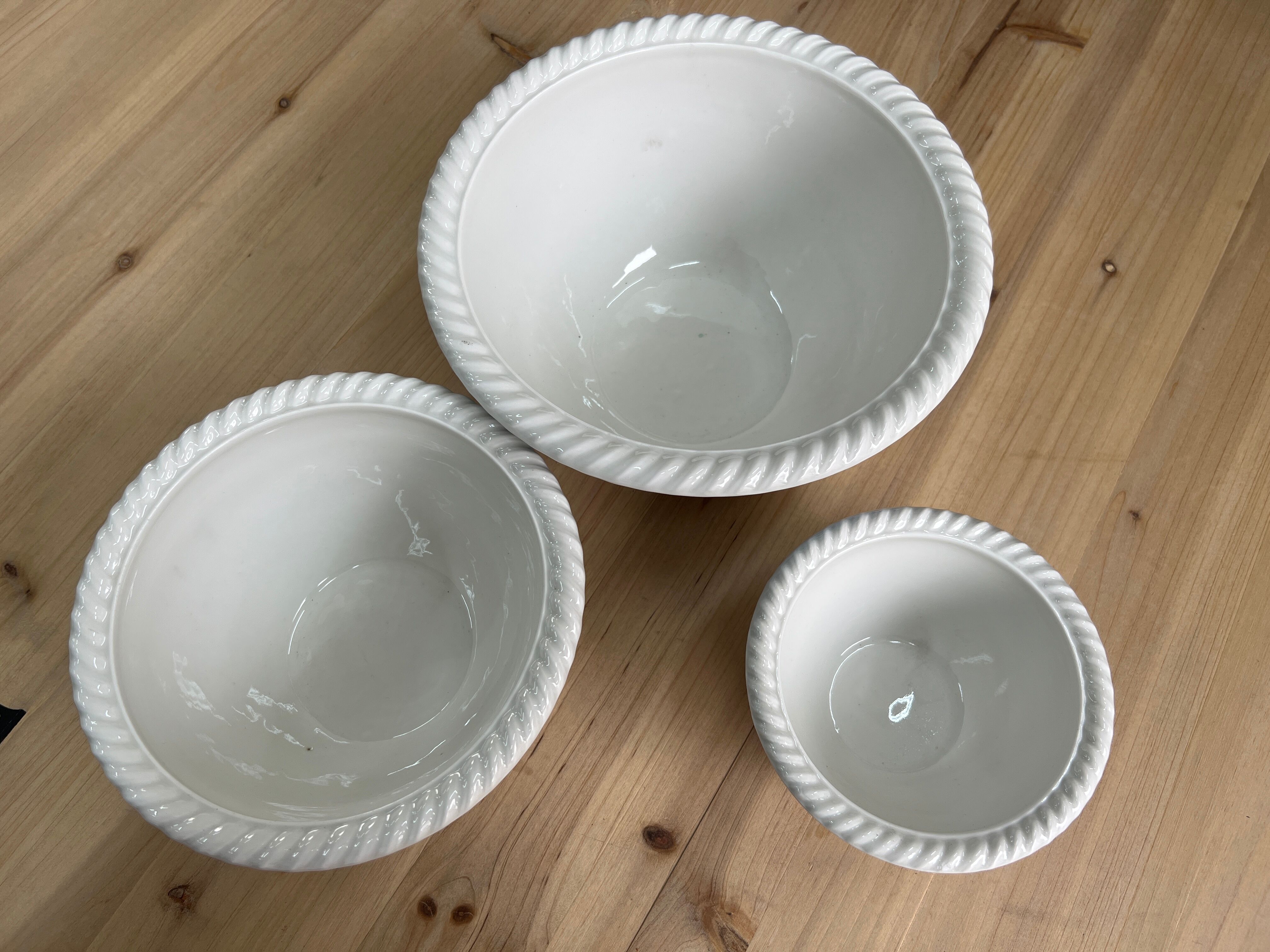 Set of 3 bowls Pillivuyt Countrystyle collection