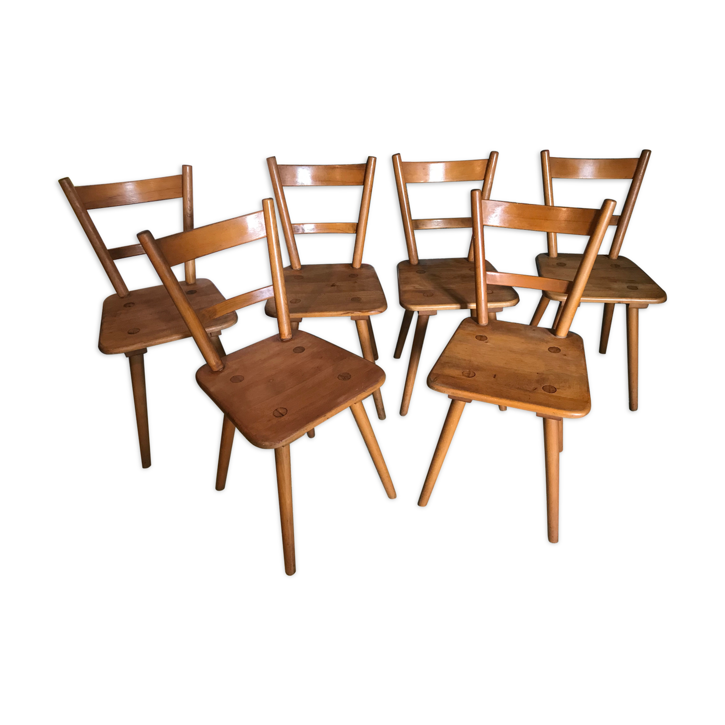 Set of 6 chairs Adolf Schneck 1940