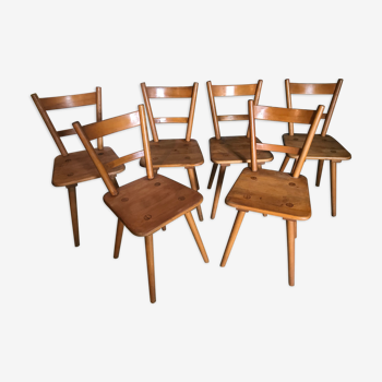 Set of 6 chairs Adolf Schneck 1940