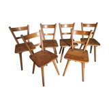 Set of 6 chairs Adolf Schneck 1940