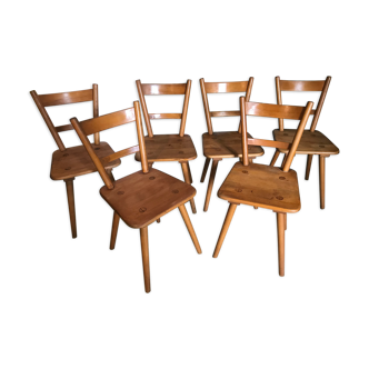 Set of 6 chairs Adolf Schneck 1940