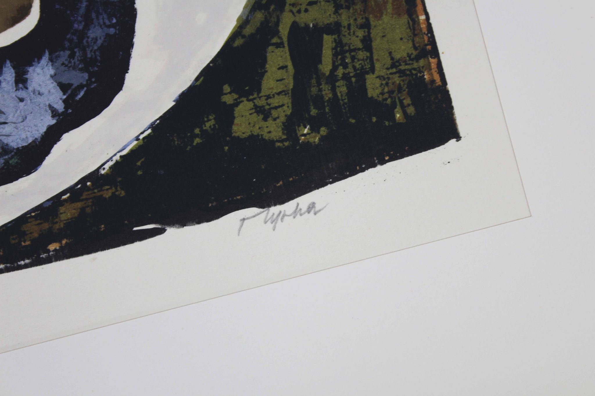 Lithographie de rené myrha série "l'aventura"