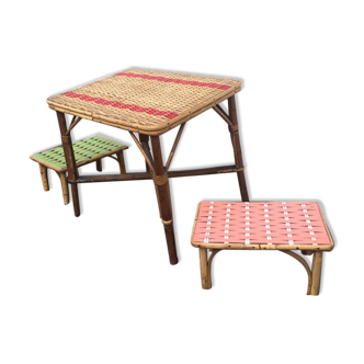 All child furniture, rattan 1950