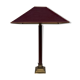 Large teak and bronze lamp from the 1970s