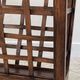 Vintage woven oak magazine rack