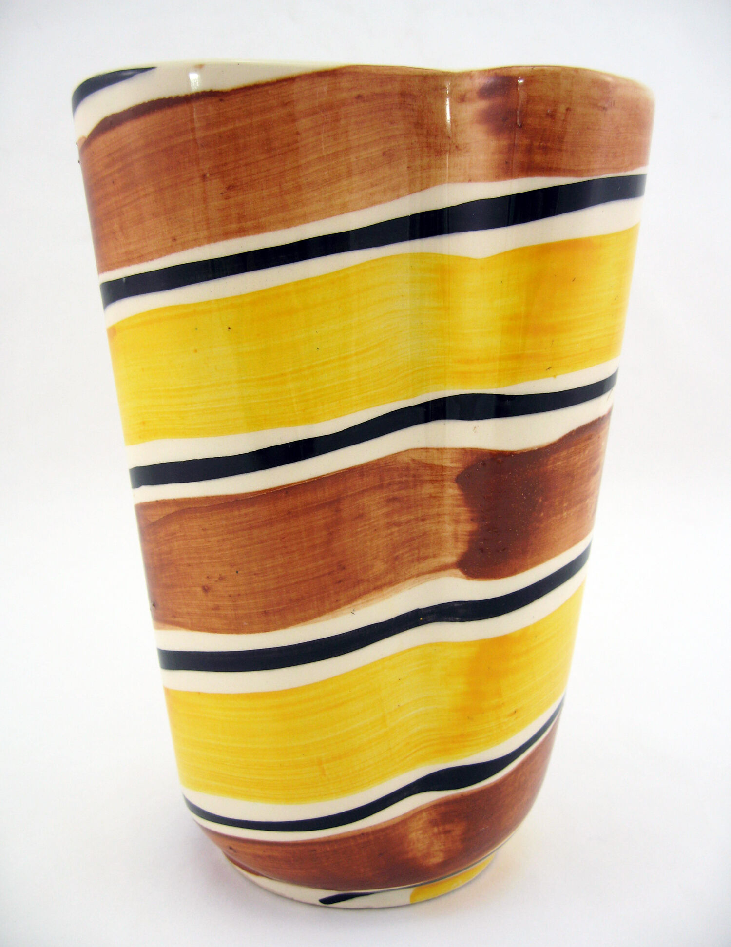 Ceramic handkerchief vase - Poët Laval France - vintage 50s