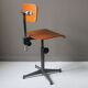 Chaise industrielle d'architecte vintage