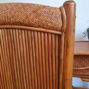 Bureau en rotin vintage