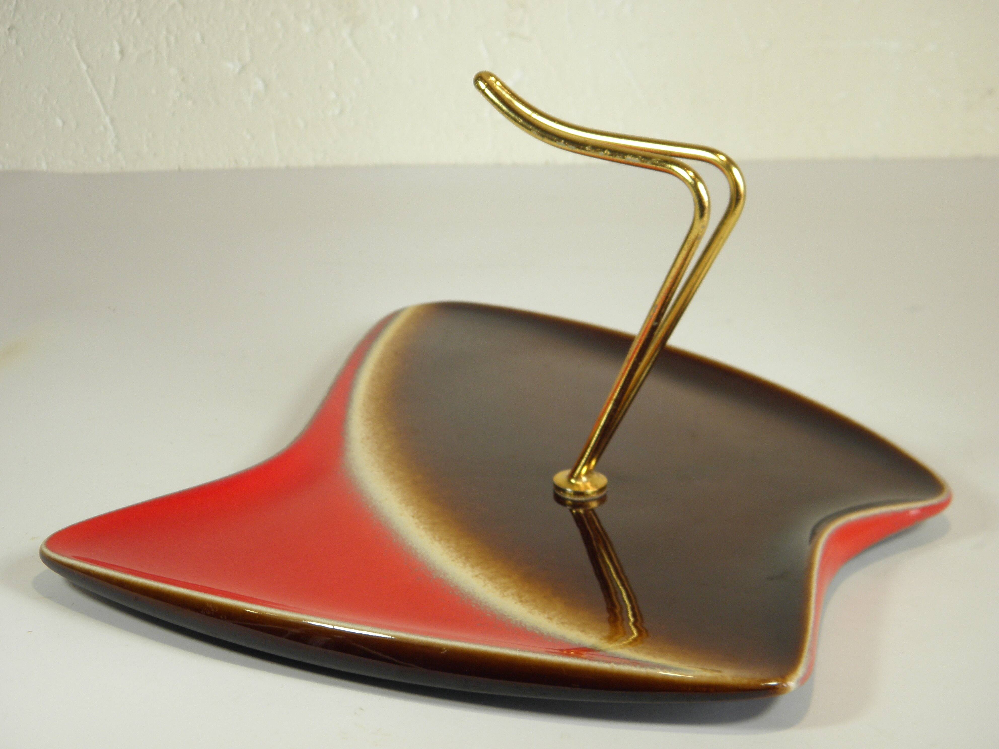 1960s ceramic cheese platter