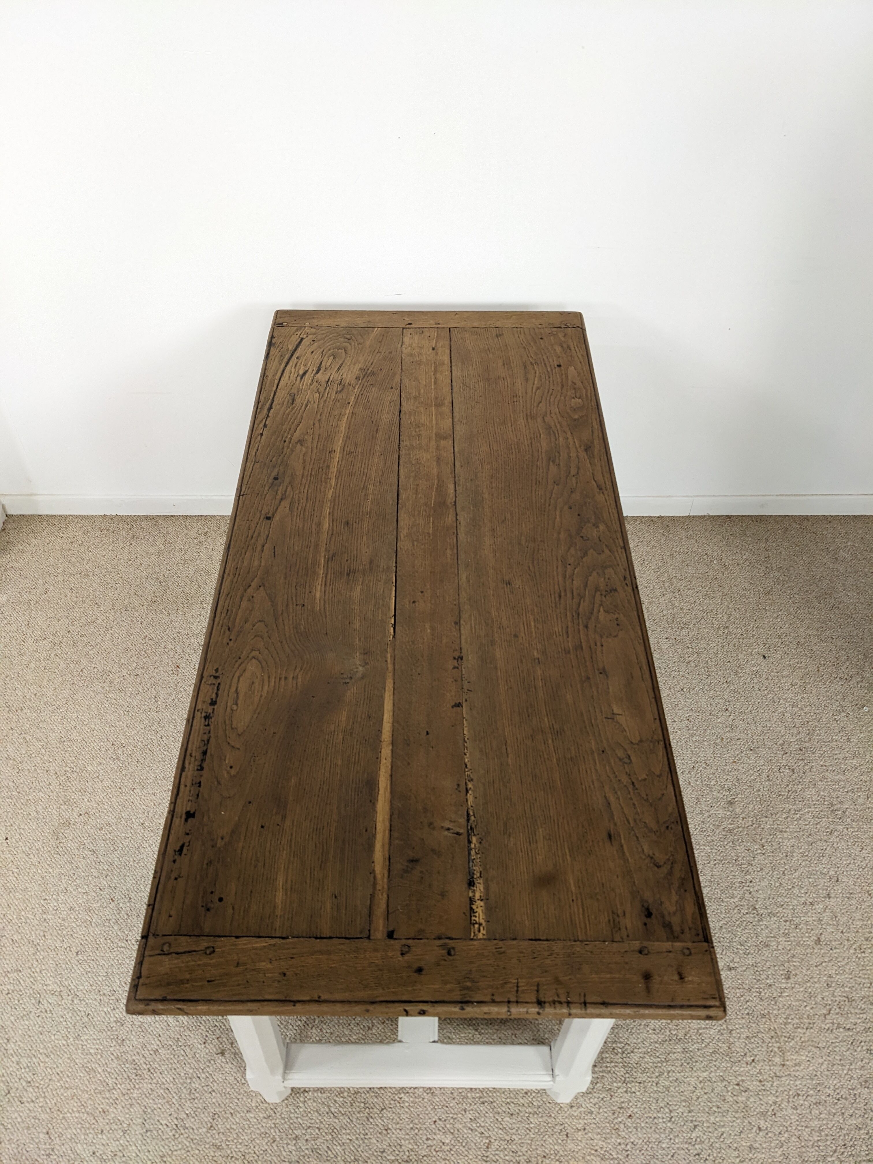 Solid wood farmhouse table