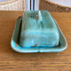 Glazed terracotta butter dish