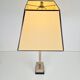 Lampe de table en argent vintage Empire, années 1970