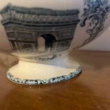 Iron earth soup tureen, Parisian monuments, Notre Dame, Trocadero