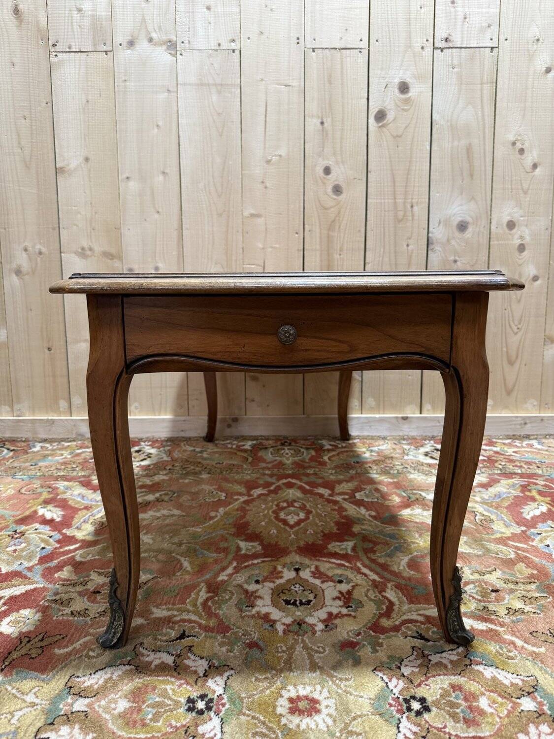 Louis XV style coffee table in cherry wood.