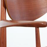 Pair of Scandinavian armchairs in 317 model in teak