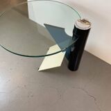 Memphis Postmodern Side Table by Peter Shire for Saporiti, 1980s
