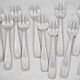Alfénide, Christofle Paris, 12 oyster forks, Art Deco in silver-plated metal.