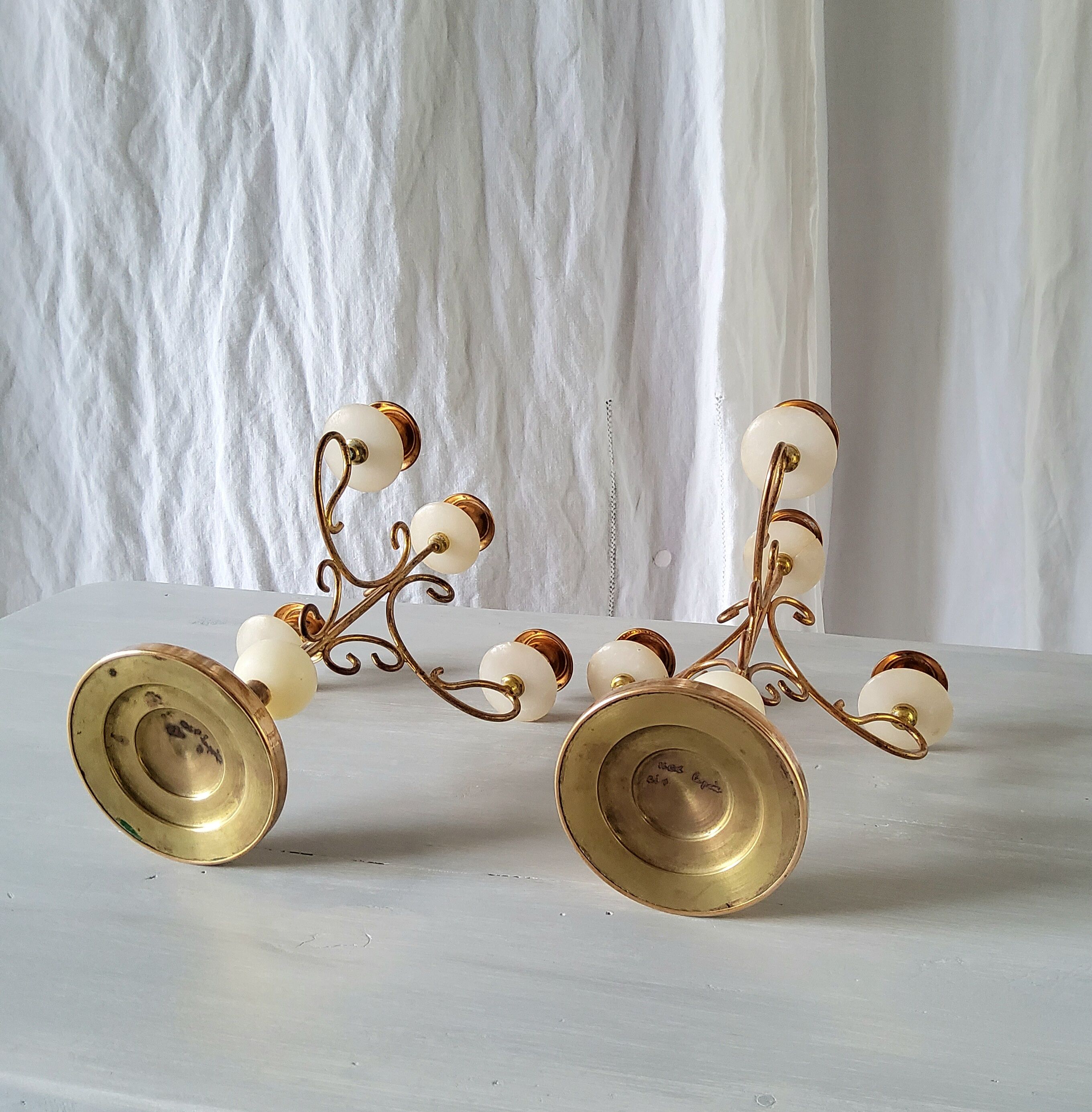 Pair of candle holders 4 lights