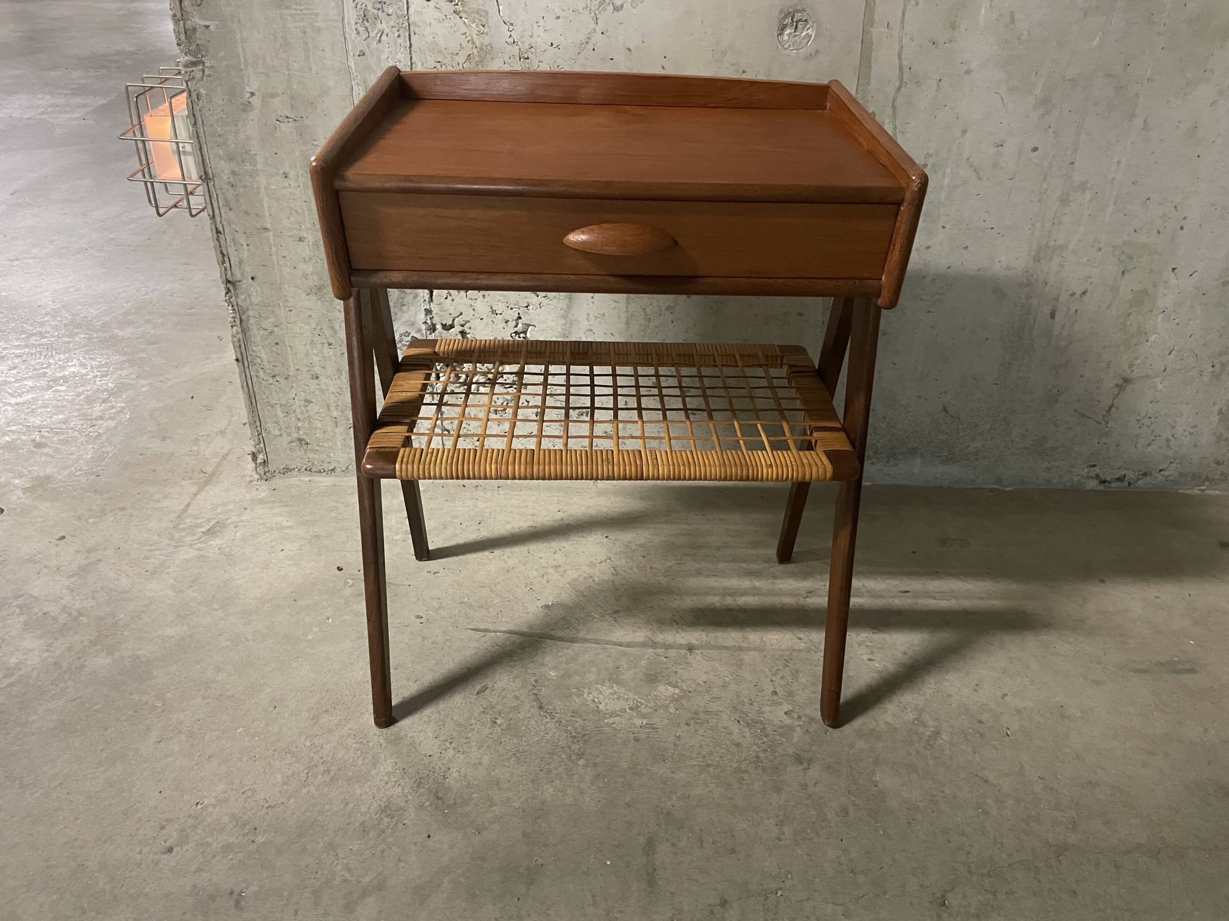 Scandinavian bedside table from the 1960s.