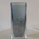 Bubble blown glass vase, 70s design