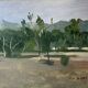 Painting HST/P Pierre Dominique GIESS (1943-2011) "Torre Lodones" Spain