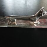 12 Apollo Knife Holders in Silver Metal Animals ART deco
